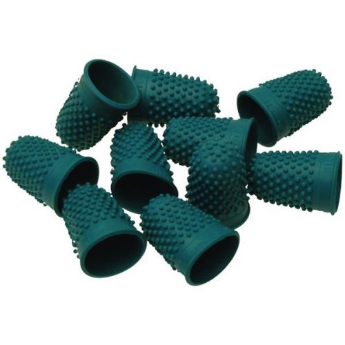 Quality Flexible Rubber Thimblette Green Size 0 16mm Finger Cone Thimble