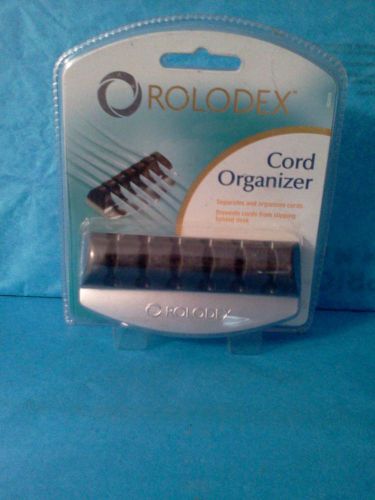 Cord Organizer Office Desk by Rolodex Six Cord Holder Velcro New 82420