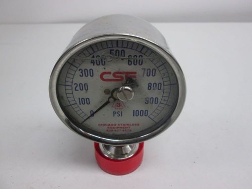 NEW CSE PRESSURE 0-1000PSI 3-3/8IN GAUGE D269285