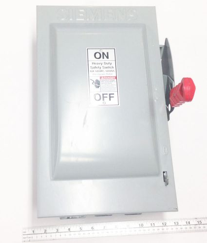 Siemens HF362 Fusible Heavy Duty Safety Switch 600V 60Amp 3Ph - WITH FUSES!!