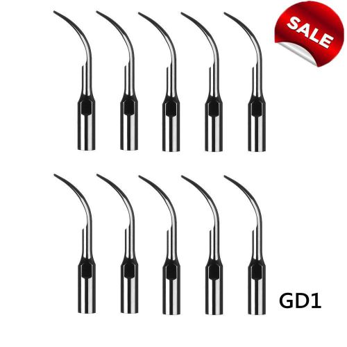 SALE!10PCS Dental Scaling Scaler Tip GD1 fit DTE &amp; SATELEC Ultrasonic HANDPIECE