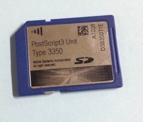 POSTSCRIPT 3 UNIT 3350 RICOH MP2550 MP2550B MP3350 MP3350B