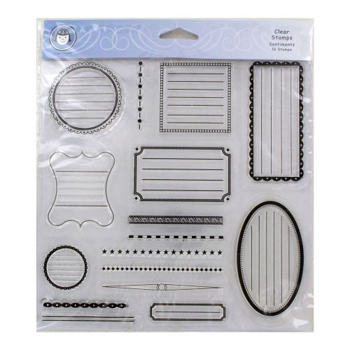 Fiskars Heidi Grace Sentiment Clear Stamps 16 Piece