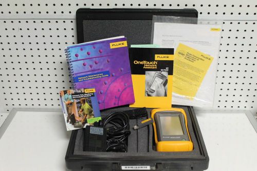 FLUKE ONETOUCH 10/100 NETWORK ASSISTANT ANALYZER TESTER ONE TOUCH LINK SOFTWARE