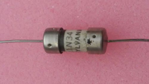 Vintage Sylvania 1N34 (Not &#034;A&#034;) Ceramic Body Crystal Diode