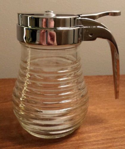 American Metalcraft BSD64 Glass 6 Oz Beehive Syrup Dispenser