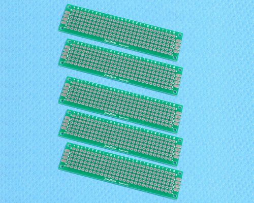 5pcs Universal Board Double Side PCB 2x8cm 1.6mm DIY Prototype Paper PCB 2*8