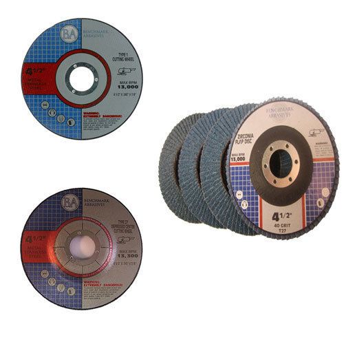 4.5&#034; thin cutoff wheel 4.5&#034; t27 flap disc bundle 2 for sale