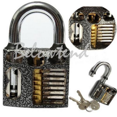 3 keys cutaway inside view practice lock padlock locksmith training skill tool for sale