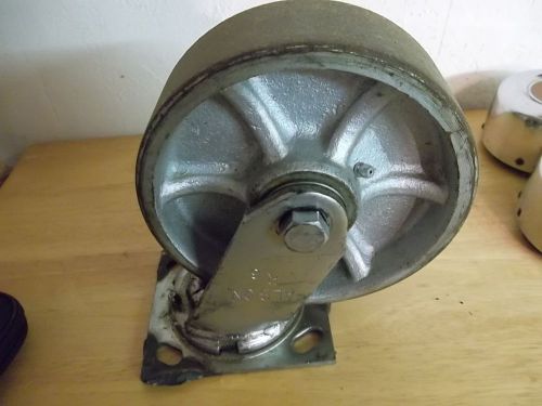 used albion r6 6&#034; x 2&#034; swivel wheel caster castor. qty 1