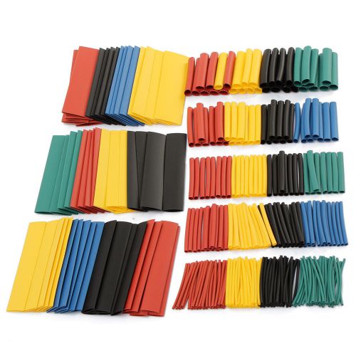 328Pcs Assortment Ratio 2:1 Heat Shrink Tube Sleeving Wrap Wire Kit Useful