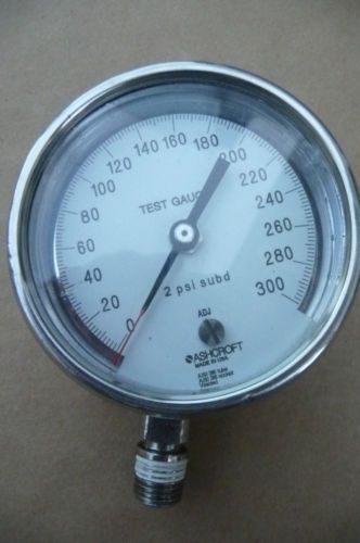 ASHCROFT TEST GAUGE 0 TO 300 PSI MODEL Q-4907