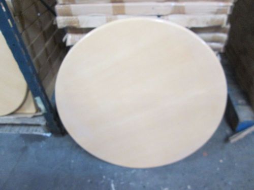 *NEW* 36&#034; ROUND RESTAURANT TABLETOPS - NATURAL OAK SUPER SHINE FINISH - BOX OF 2