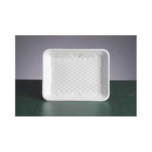 Genpak 9.25&#034; Foam Supermarket Tray in White