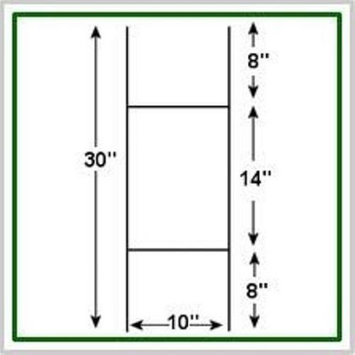 Corrugated sheet H-Frame 30&#034;metal WireYard Sign Stake Coroplast Pack of 50