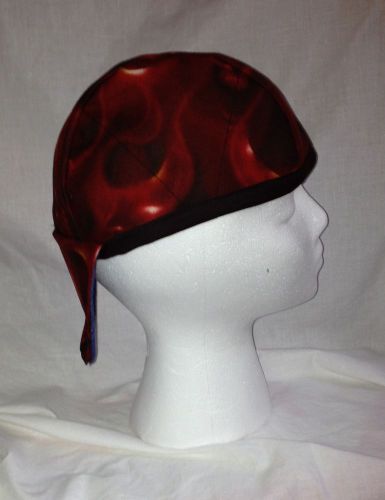 Welding caps,welder cap, pipe fitter----red fl skulls for sale