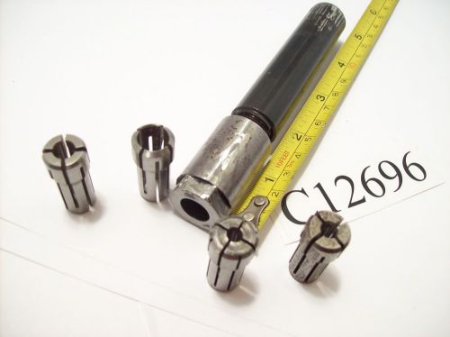 DA200 COLLET EXTENSION WITH 3/4&#034; DIA. SHANK &amp; (4) DA 200 COLLETS LOT C12696