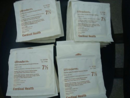 ULTRADERM~  LATEX GLOVES~40 PR. SIZE 7 1/2