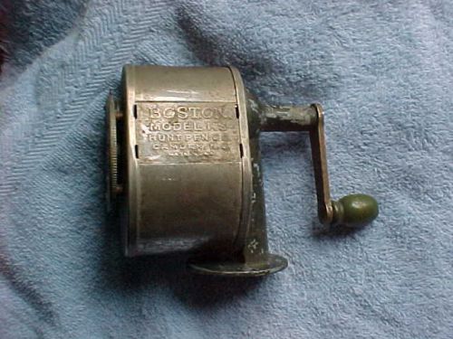 Vintage Boston KS Manual Pencil Sharpener Chrome 8 Hole Wall / Desk Mount