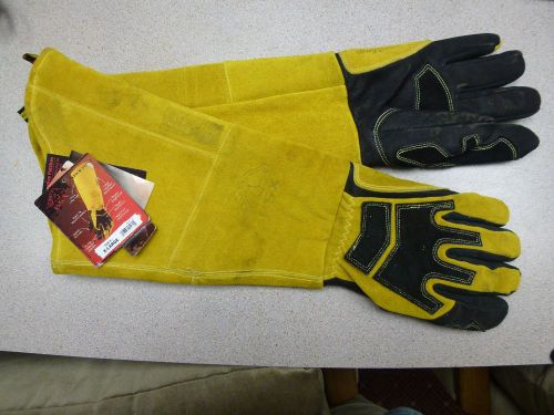 Bsx premium protective welding gloves - xl- long cuff stick glove - bs99 - nwt for sale
