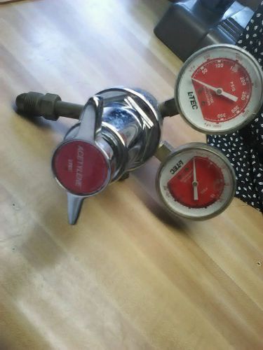 Vintage LINDE ACETYLENE GAUGES TRIMLINE R-77 15-510 &amp; L-TEC Gauges Steampunk !