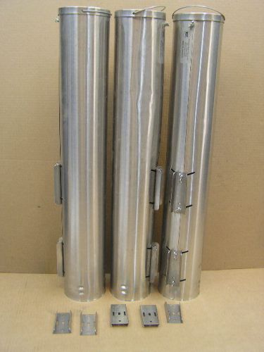 Diversified Metal Prod. ADJ-NS-81 Cup Holder Dispenser Stainless Steel VG Cond.