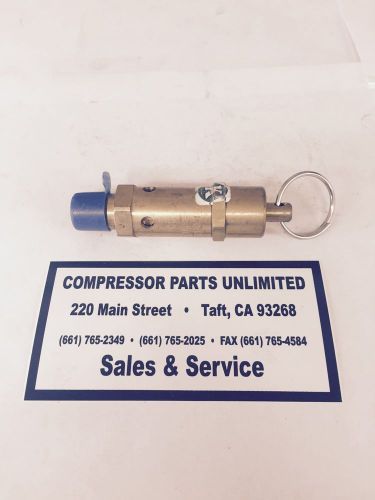 KINGSTON RELIEF VALVE 1/4&#034;, 225 PSI, AIR COMPRESSOR, #112CSS-2-225