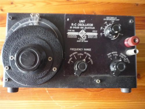 General Radio 1210-C / 1203-B Signal Generator Works Good