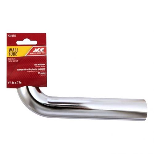 Wall Bend 1.25&#034; x 1.25&#034; x 7&#034; Wall Bend ~ Slip to Slip ~ Chrome