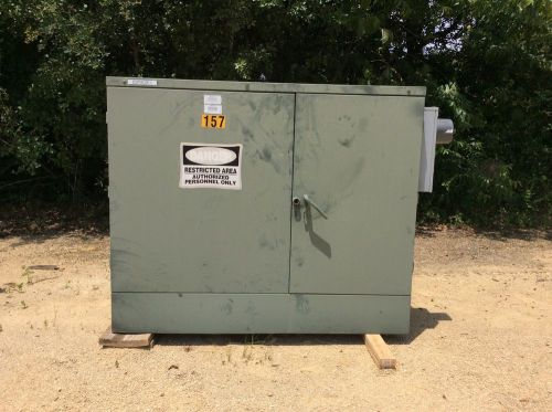 Cooper Pad Mount Transformer 225 Kva Primary 13800 w/ Taps Secondary 480Y/277