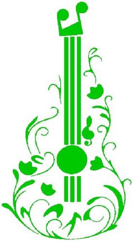 30 Custom Green Music Art Personalized Address Labels