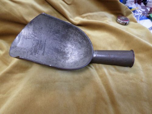 Vintage tin feed scoop