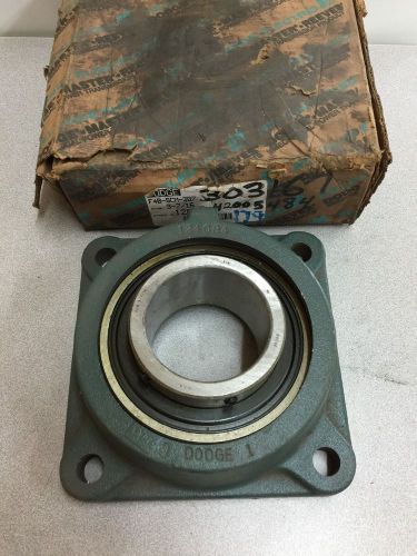 NEW DODGE F4BSCM307 4-BOLT FLANGE BEARING 3-7/16 BORE F4B-SCM-307 126198