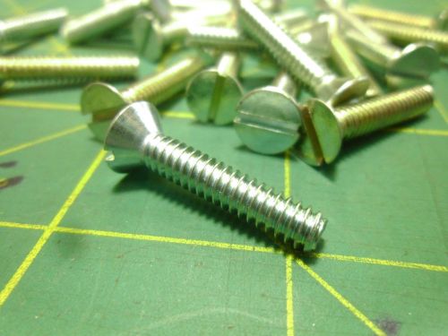 MACHINE SCREW 1O-24X1 SLOTTED FLAT HEAD ZINC QTY 124 LAWSON 2716 #60398