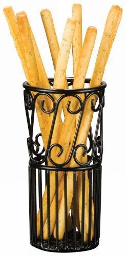 American Metalcraft (TBS38) Wrought Iron Breadstick Basket