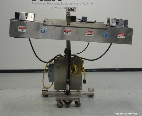 Used- PDC Model KRC123656 Neckband/Shrink Sleeve Electric Heat Tunnel. Designed