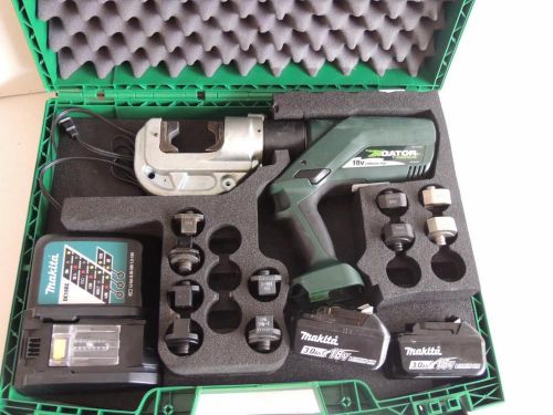 Greenlee ek1240kl11 kearney head gator  battery powered crimper crimping tool for sale