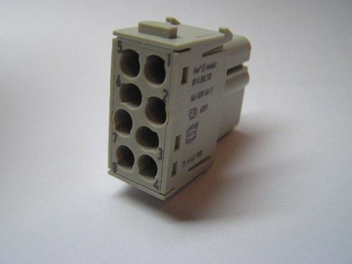 HARTING HAN 8 MOD BU-C  16A  CONNECTOR HAN MODULE FEMALE 8 PIN 09140083101