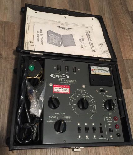 Amphenol CRT Commander Model 855 Tube Tester  and Rejuvenator w/ Manuals