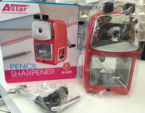 AStar  Pencil Sharpener, Red classic full metal body USA Seller