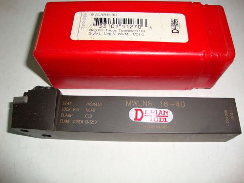 NEW DORIAN TOOL 73310151270 MWLNR 16-4D TURNING TOOLHOLDER