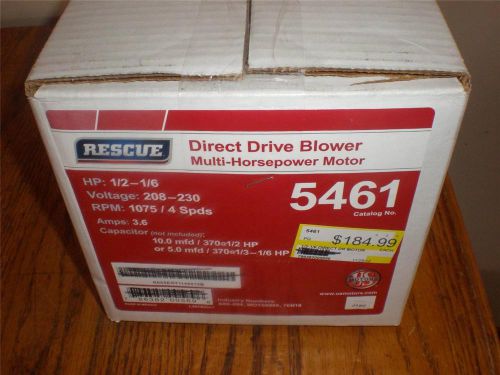 US MOTORS 5461 RESCUE DIRECT DRIVE BLOWER MULTI HORSEPOWER MOTOR 208-230 VOLTS