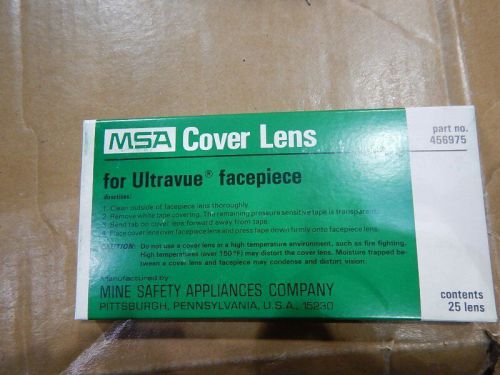 MSA 456975 ULTRAVUE LENS COVERS LENS COVER UV 25/PKG