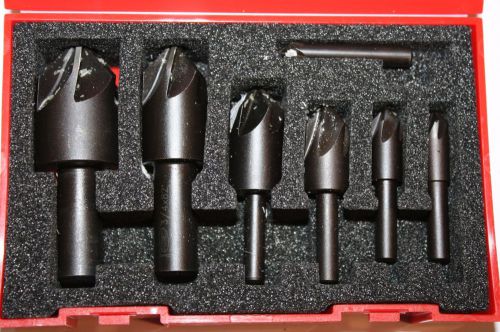 KEO 55038 High-Speed Steel Single-End Countersink Set Uncoated FLUTES 6pcs