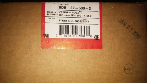 BURNDY BDB-22-500-2 NIB POWER DIST BLOCK #4-500 RUN AND TAP SEE PICS #A74