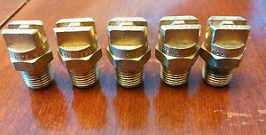 1/8&#034; brass Lot of 5 Spraying systems co. 11005 H1/8VV NEW!!