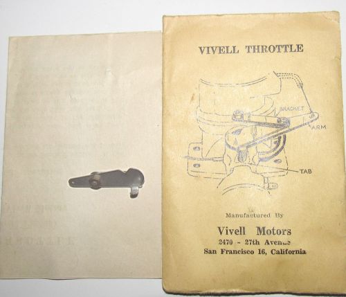 VIVELL MODEL AIRPLANE ENGINE 35 THROTTLE