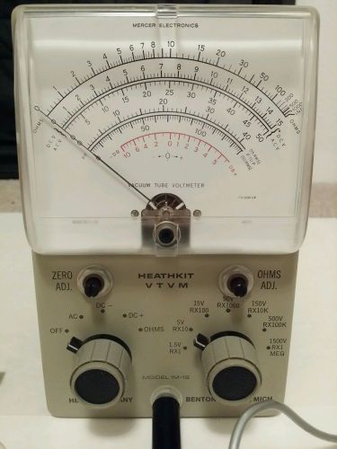 RARE VINTAGE Heathkit IM-18 Vacuum Tube Voltmeter EXCELLENT WORKING CONDITION!!!