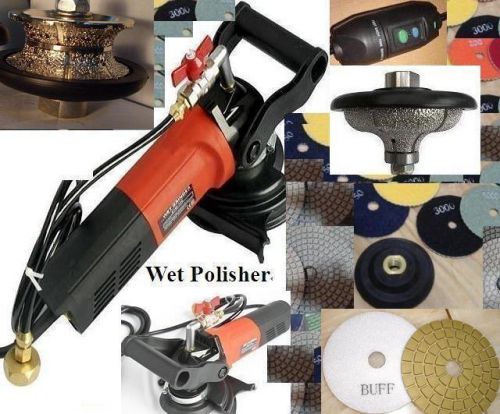 Wet polisher v40 f20 full ogee bullnose router bit 20 pad buff stone marble damo for sale