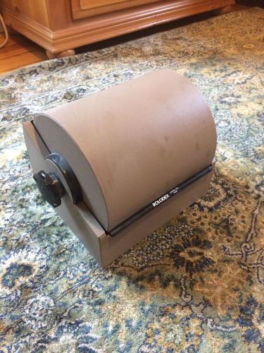 Vintage Double Wheel Rolodex Model 2400 T Zephyr American Corp Bakelite Knobs